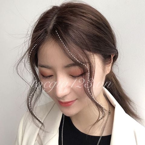 Mái dài kẹp 2 bát tóc thật