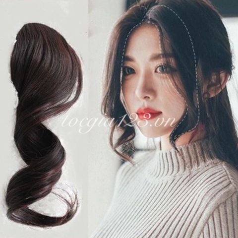 Mái dài xoăn tóc thật