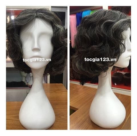 Tóc thật muối tiêu 3019