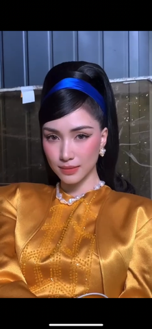 Tóc cột + Mái dài Hoà Minzy