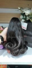 Ngoạm nhỏ xoăn tóc thật 851
