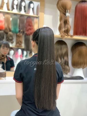 Ngoạm thẳng tóc thật