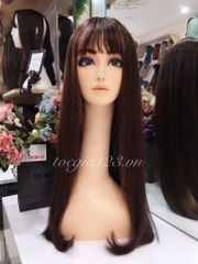 Tóc thật dài có da đầu 55/65 cm 7748
