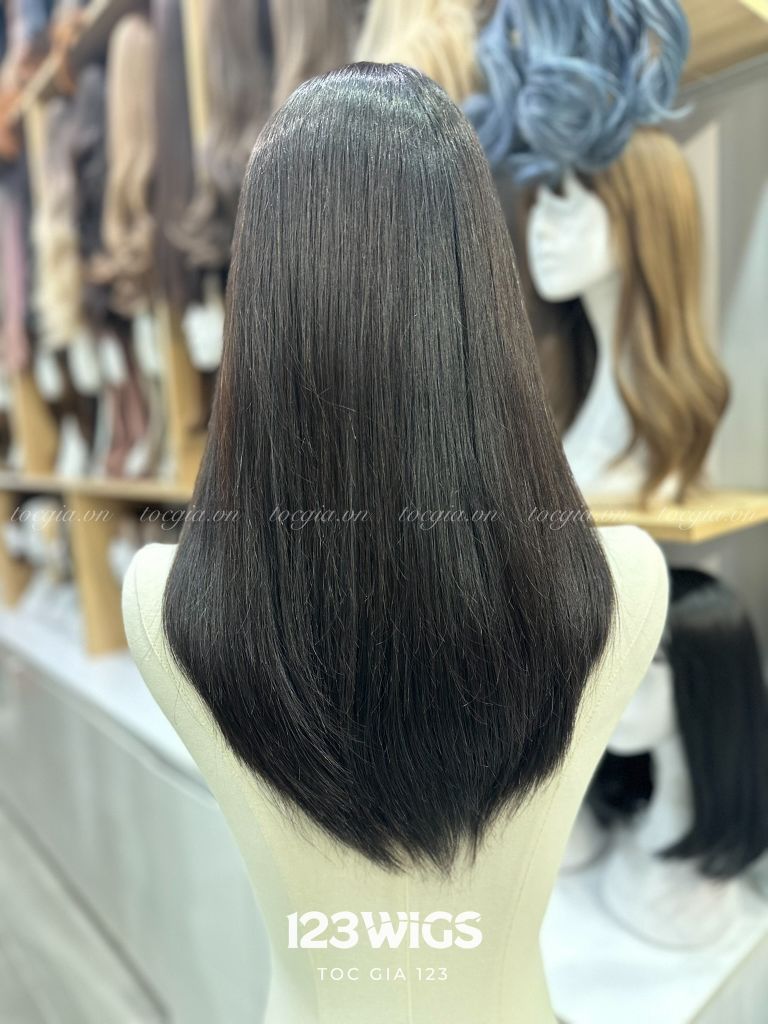 Tóc thật dài có da đầu 40 cm 4961