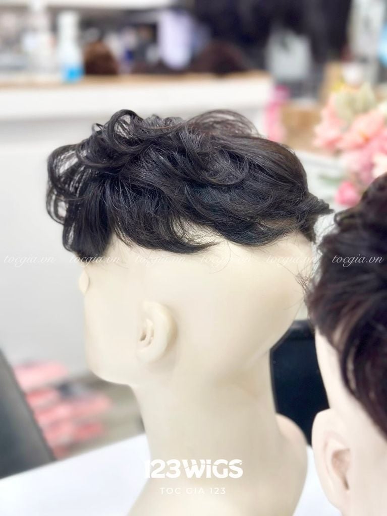 Mái phủ đỉnh tóc thật nam - Mã 1953