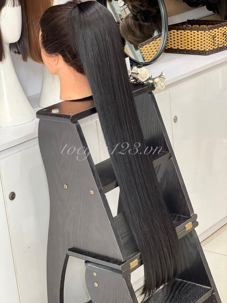Cột búi tóc thật 90cm