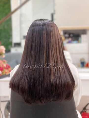 Bộ kẹp 6 phím dày vừa TÓC THẬT 100%