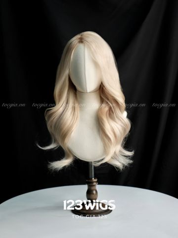 Tóc thật SIÊU DA MONO màu Blonde Grey
