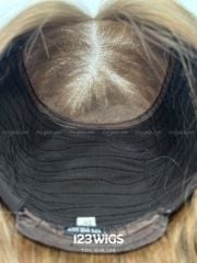 Tóc thật siêu da lace vàng kim 61164