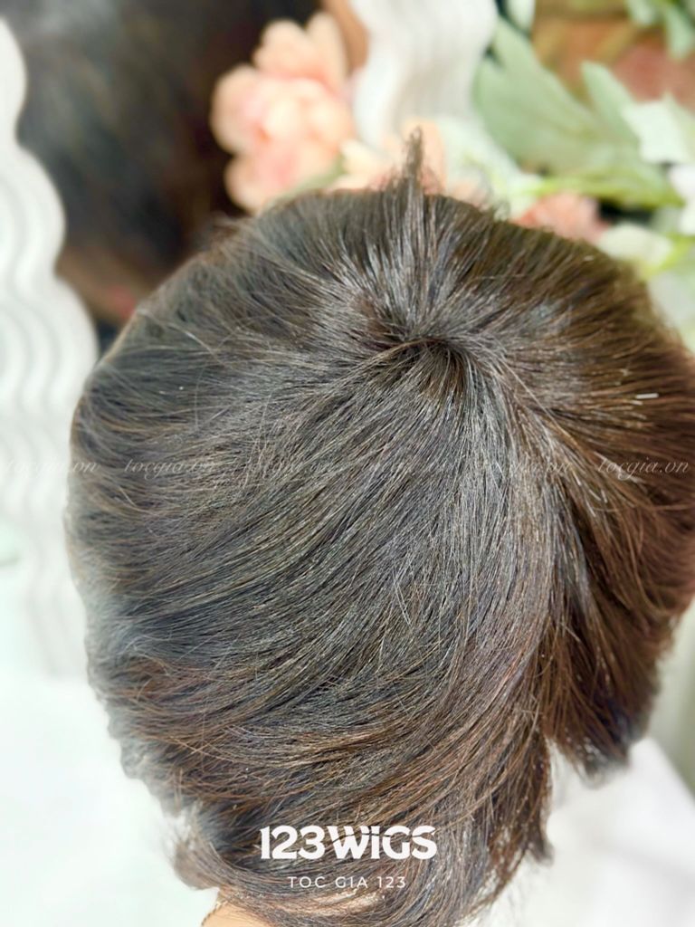 Tóc thật ngắn có da đầu 11090