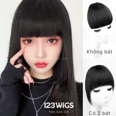 MÁI NGANG DÀY TÓC THẬT 100% BÁT / KHÔNG BÁT