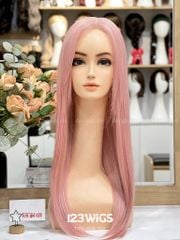 Tóc lưới Lace mái bay Thẳng - Ngang lưng - Màu hồng SL1012