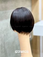 Tóc ngắn tém cúp mặt - mái thưa S1023