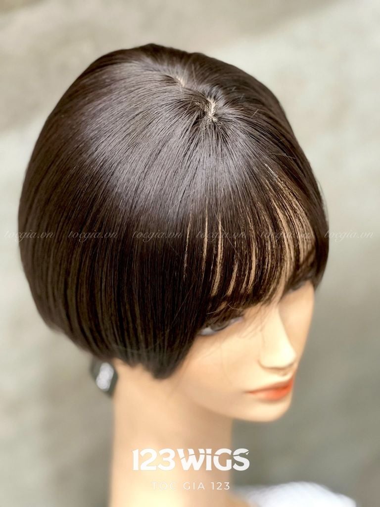 Tóc ngắn tém cúp mặt - mái thưa S1023
