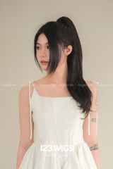 Ngoạm xoăn dợn tự nhiên tóc thật 51166