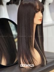 Tóc thật dài thẳng mái thưa, có da đầu 55 cm 5970