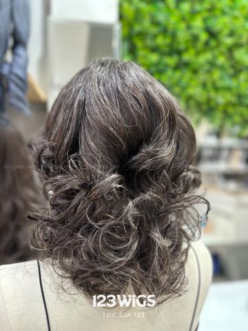 Tóc thật muối tiêu 3973