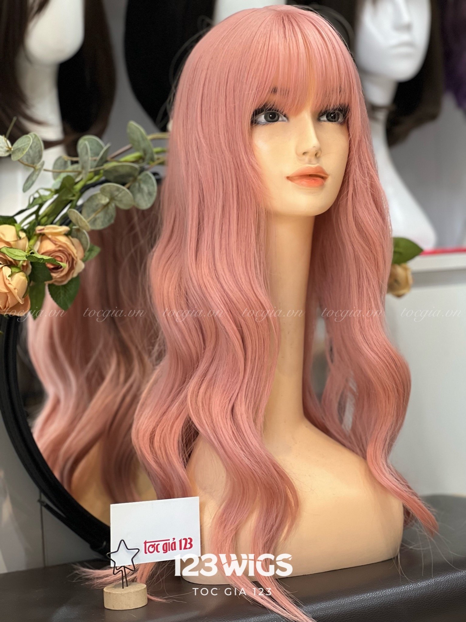 Tóc giả uốn gợn sóng dài giá tốt Tháng 8 2023  Mua ngay  Shopee Việt Nam