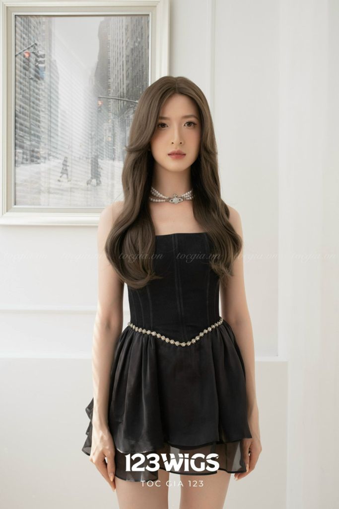 Tóc siêu da lưới Lace Xoăn gợn SL1013