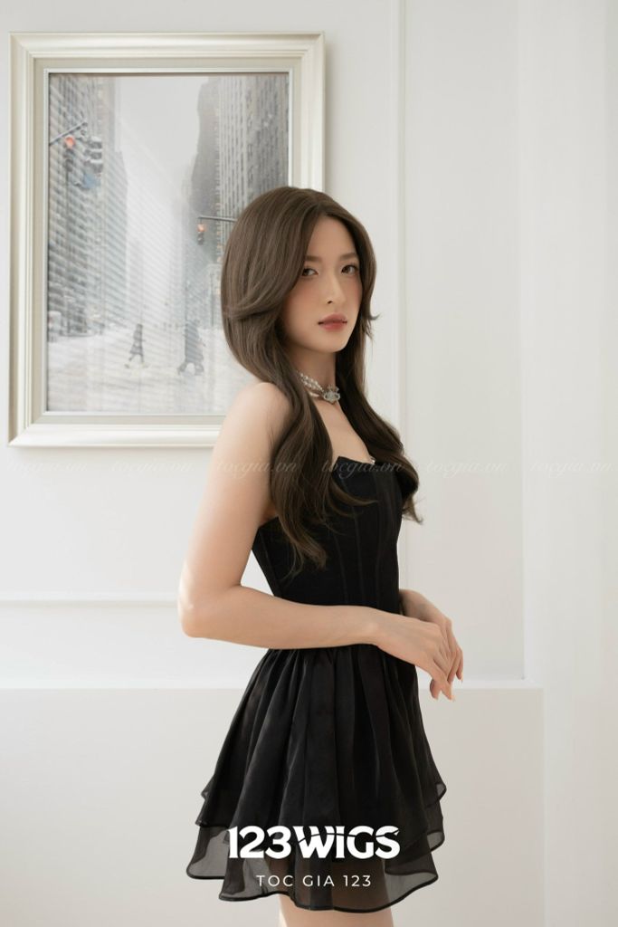Tóc siêu da lưới Lace Xoăn gợn SL1013