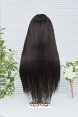 Tóc dài Thẳng - Mái thưa - Màu nâu đen có highlight S1038