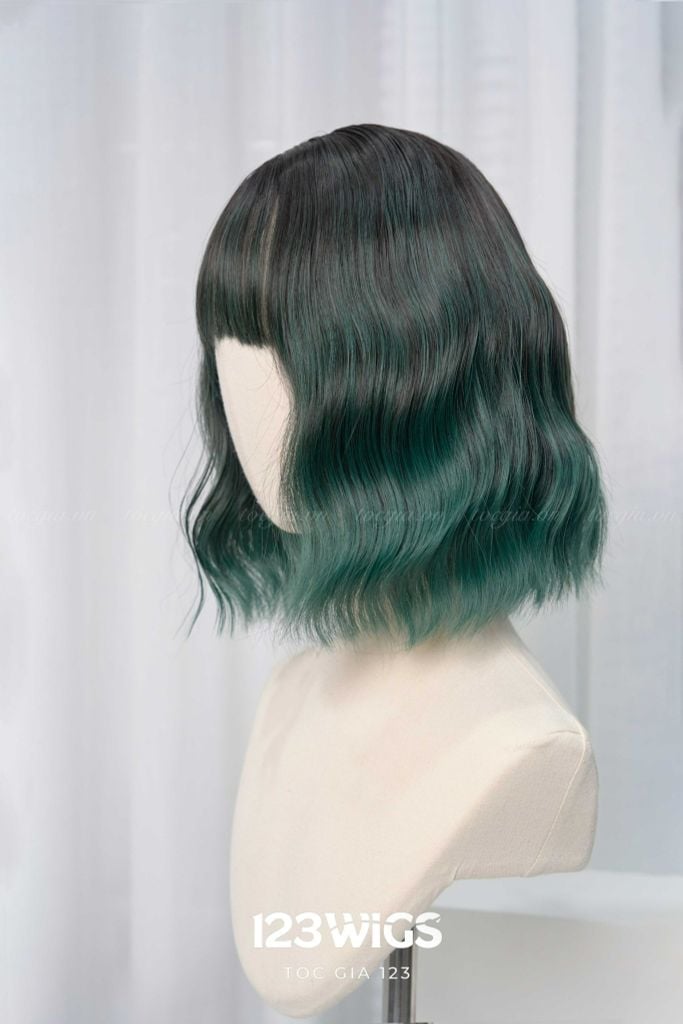 Tóc ngắn xoăn gợn - Mái thưa S1035