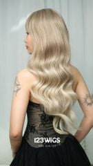 Tóc dài xoăn - Mái thưa - Màu balayage S1046
