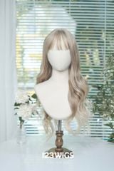 Tóc dài xoăn - Mái thưa - Màu balayage S1046