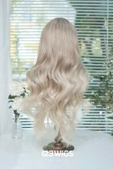 Tóc dài xoăn - Mái thưa - Màu balayage S1046