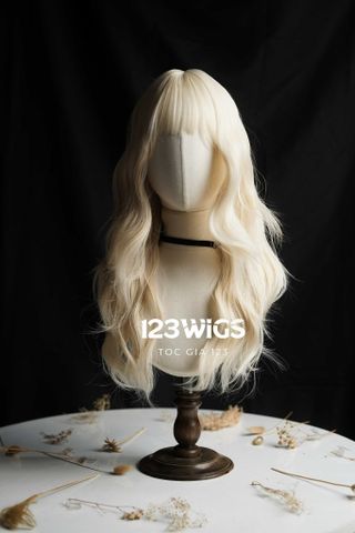 Tóc dài xoăn gợn - Mái thưa S1056