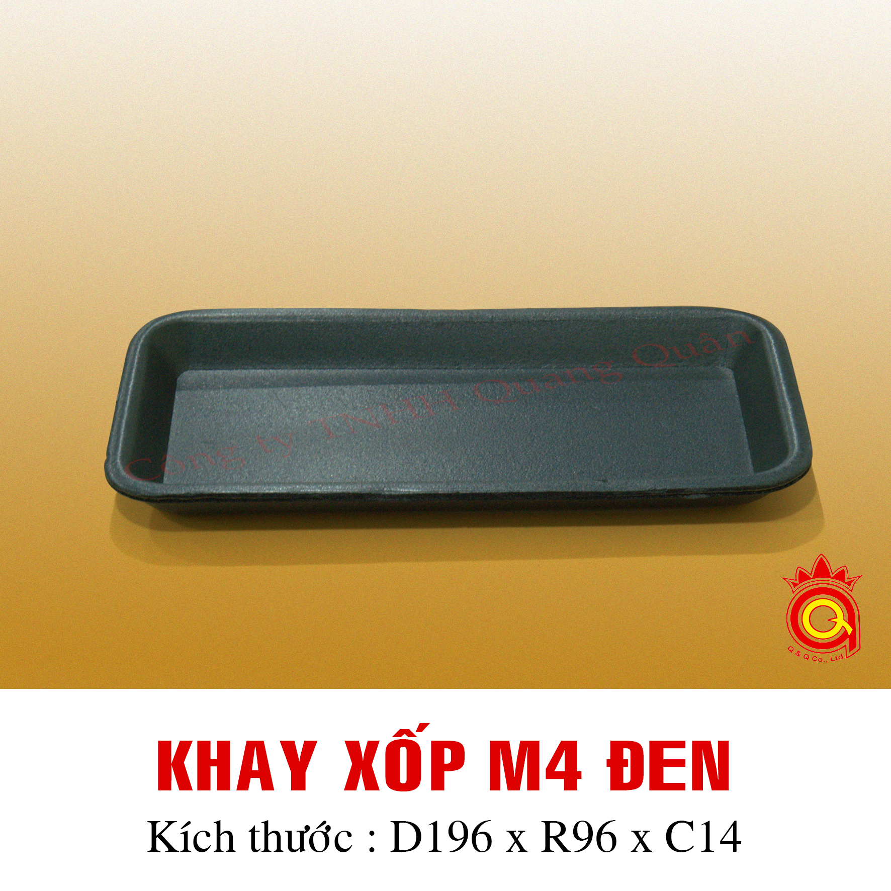 QQ-0004 - Khay xốp M4 đen