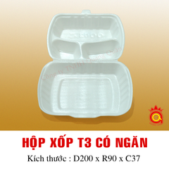 QQ-0018 - Hộp xốp T3 có ngăn