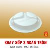 QQ-0020 - Khay xốp 3 ngăn tròn