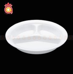 QQ-0092 - Đĩa xốp 3 ngăn tròn