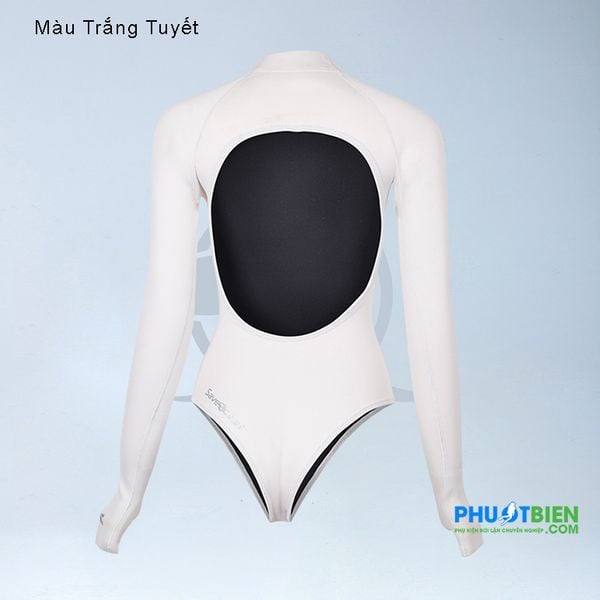 Đồ bơi lặn bikini wetsuit giữ nhiệt nữ bestdiving saveocean 2mm tay dài