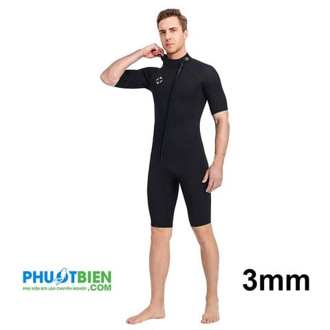  Đồ Lặn Liền Thân 1 Mảnh Dạng Lửng Wetsuit 3mm - AL179 
