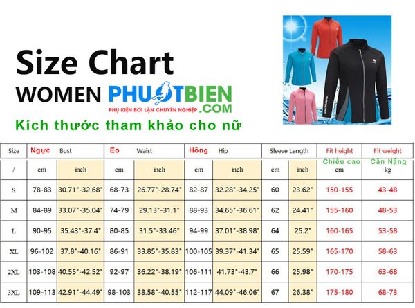 Áo bơi nữ chống lạnh Women Wetsuit