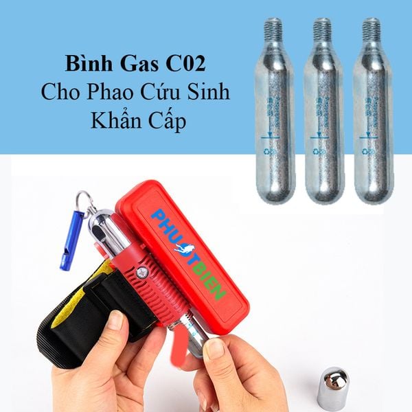 Bình Khí Gas C02 Cho Phao Cứu Sinh Khẩn Cấp