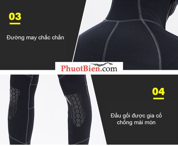 Bộ đồ lặn người nhái giữ nhiệt Neoprene 5mm