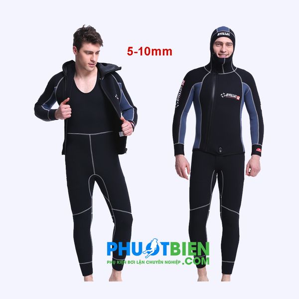 Bộ đồ lặn người nhái CR Neoprene Wetsuit 5-10 mm