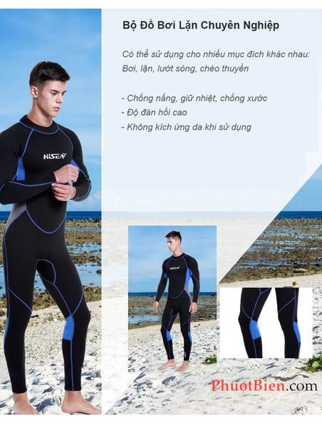Bộ đồ lặn giữ nhiệt scuba Wetsuit 3mm