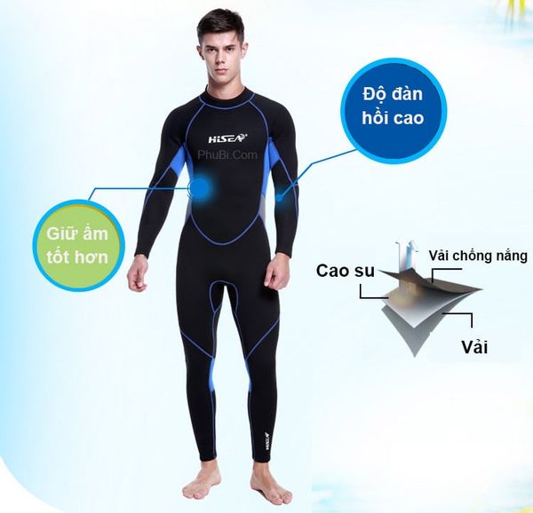 Bộ đồ lặn giữ nhiệt scuba Wetsuit 3mm