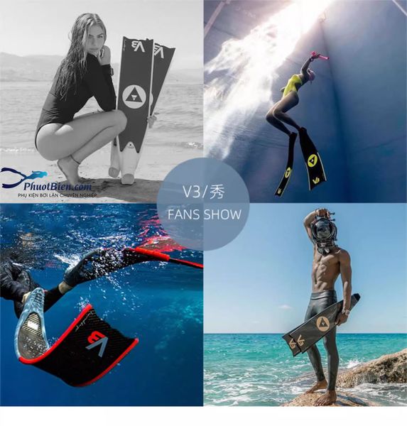 Chân nhái lặn freedive Alcheme V3-30-Plus Fins