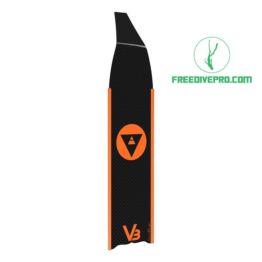 Chân Nhái Lặn Freedive Carbon Alchemy V3-30-Plus Fins - CNV3-Plus-Vàng-Cam