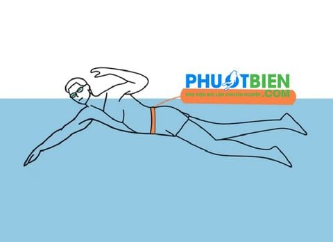  Dây Kéo Phao Bơi Đường Dài Sông Hồ Biển 