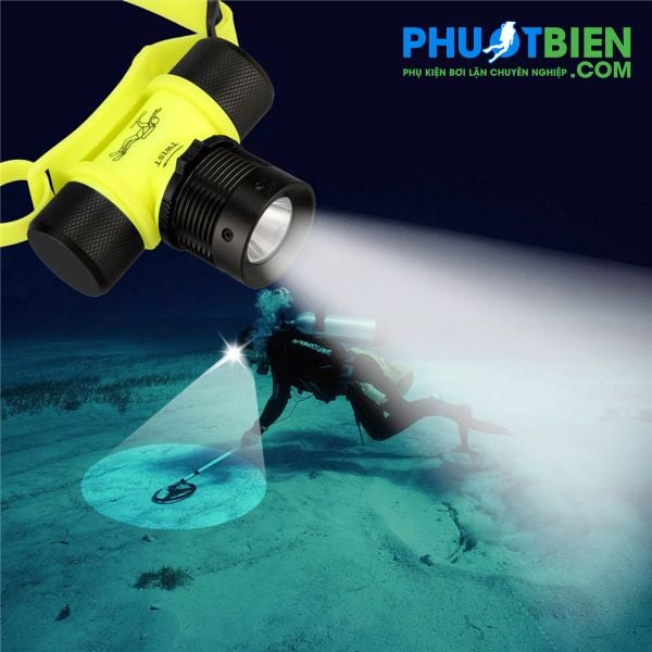 Đèn pin đội đầu cho thợ lặn diving headlight