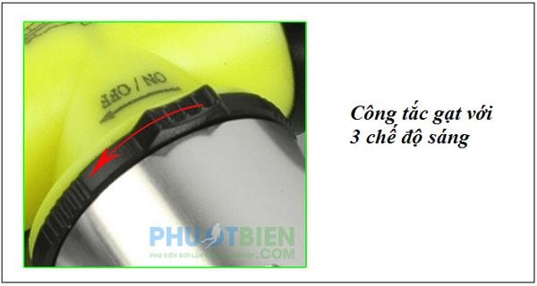 Đèn pin đội đầu dành cho thợ lặn diving headlight