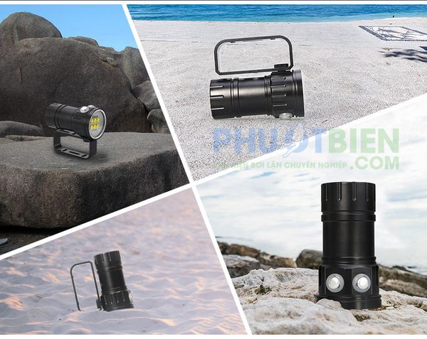 Đèn Pin Led Lặn Biển Chống Thấm Nước Đa Chức Năng FLashlight  QH14-7