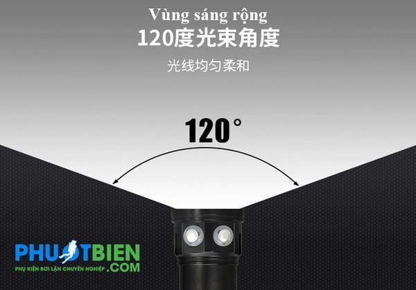 Đèn Pin Led Lặn Biển Chống Thấm Nước Đa Chức Năng FLashlight  QH14-7