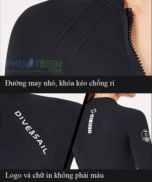 Đồ bơi lặn đôi giữ nhiệt wetsuit nam nữ AL244